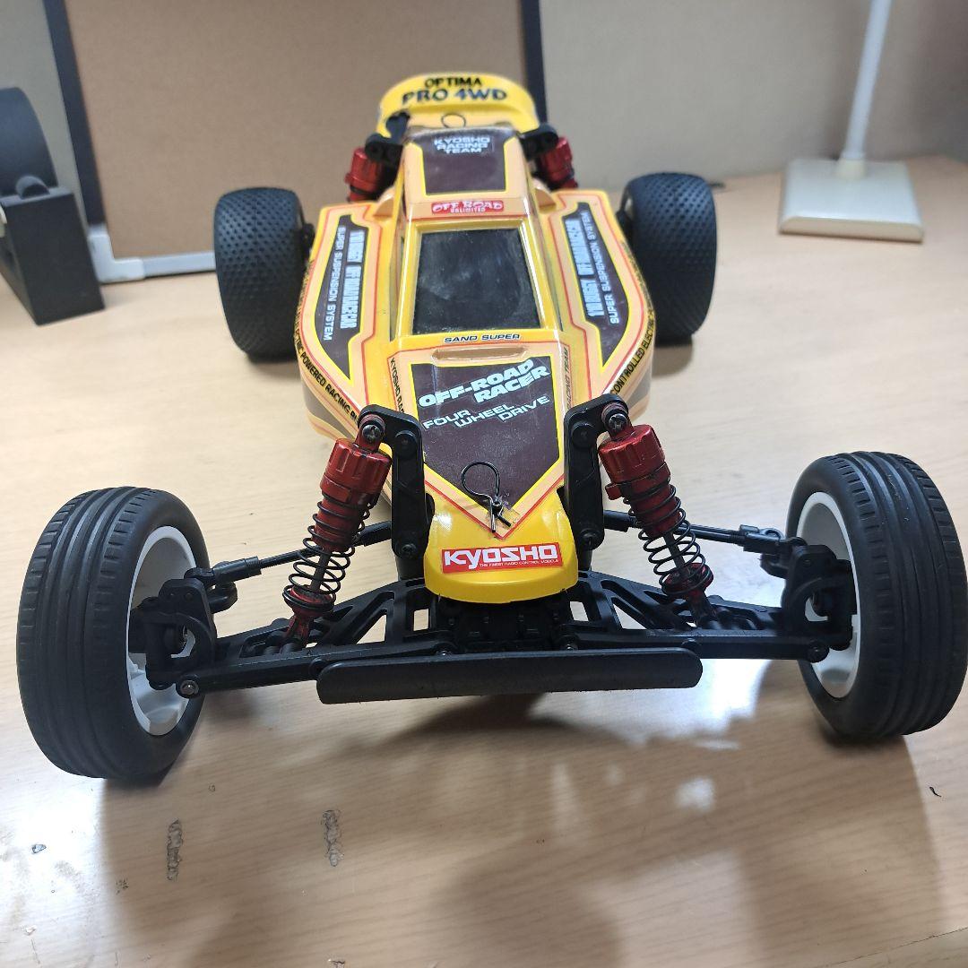 タミヤDT02フロント6角ハブ化 (京商オプティマプロボディ)