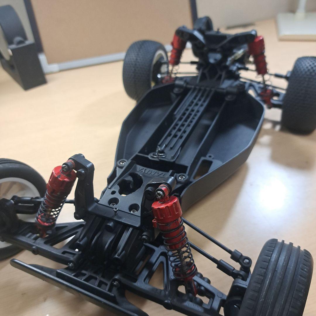 タミヤDT02フロント6角ハブ化 (京商オプティマプロボディ)