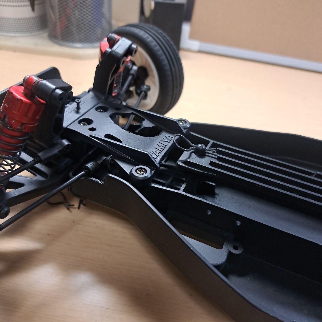 タミヤDT02フロント6角ハブ化 (京商オプティマプロボディ)