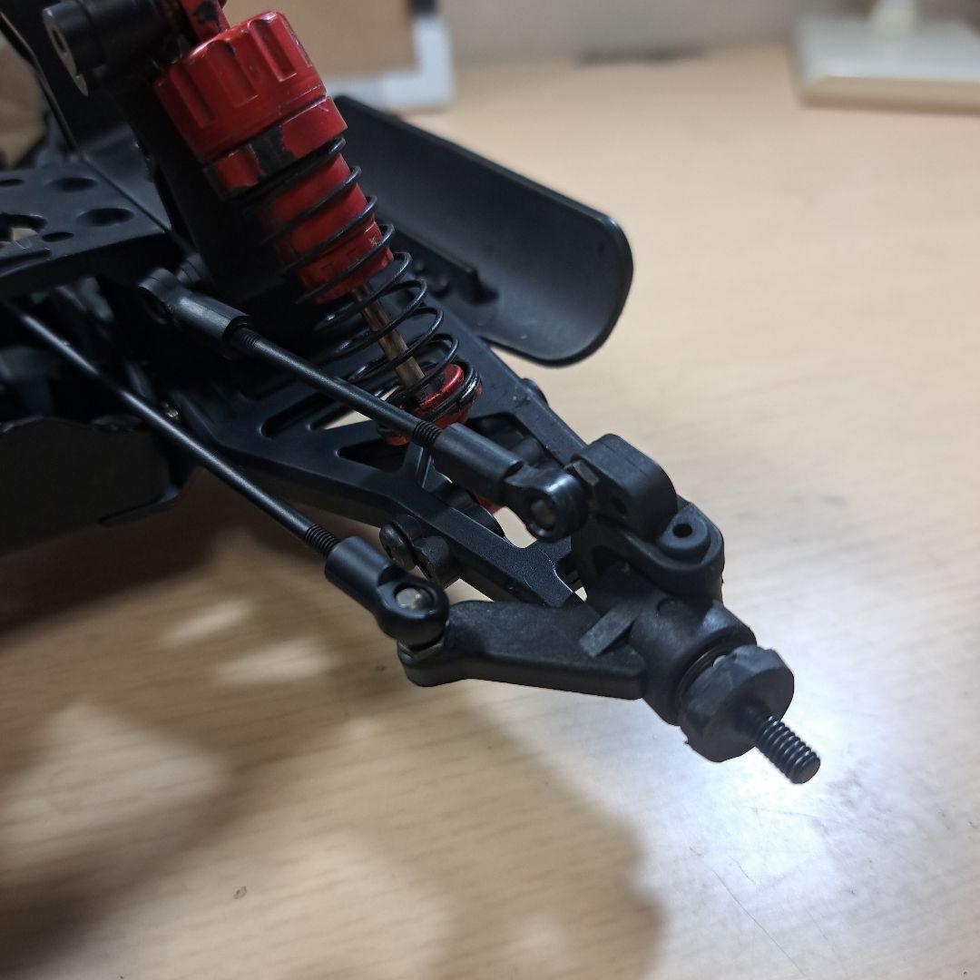 タミヤDT02フロント6角ハブ化 (京商オプティマプロボディ)