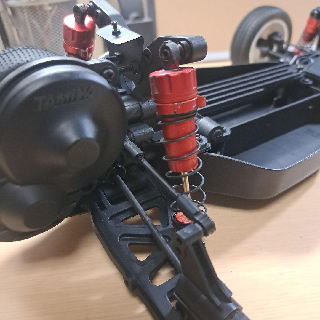 タミヤDT02フロント6角ハブ化 (京商オプティマプロボディ)