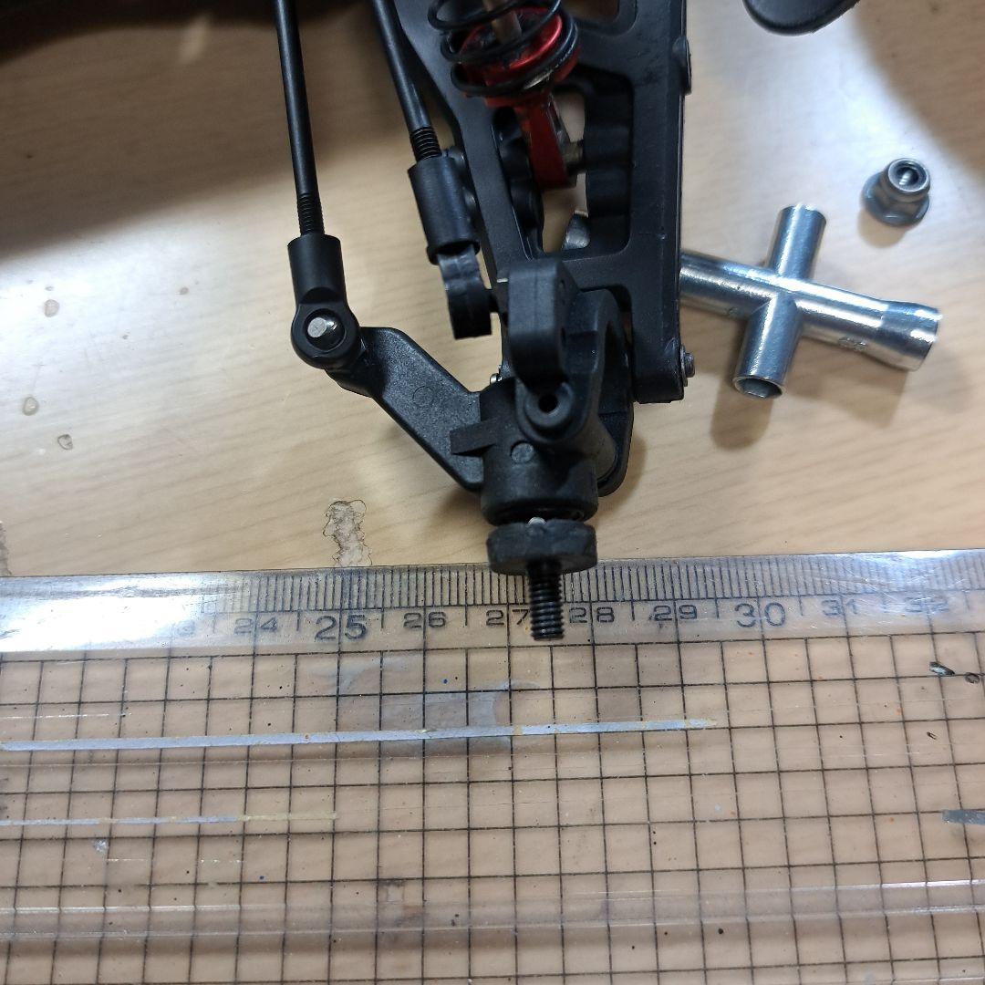 タミヤDT02フロント6角ハブ化 (京商オプティマプロボディ)