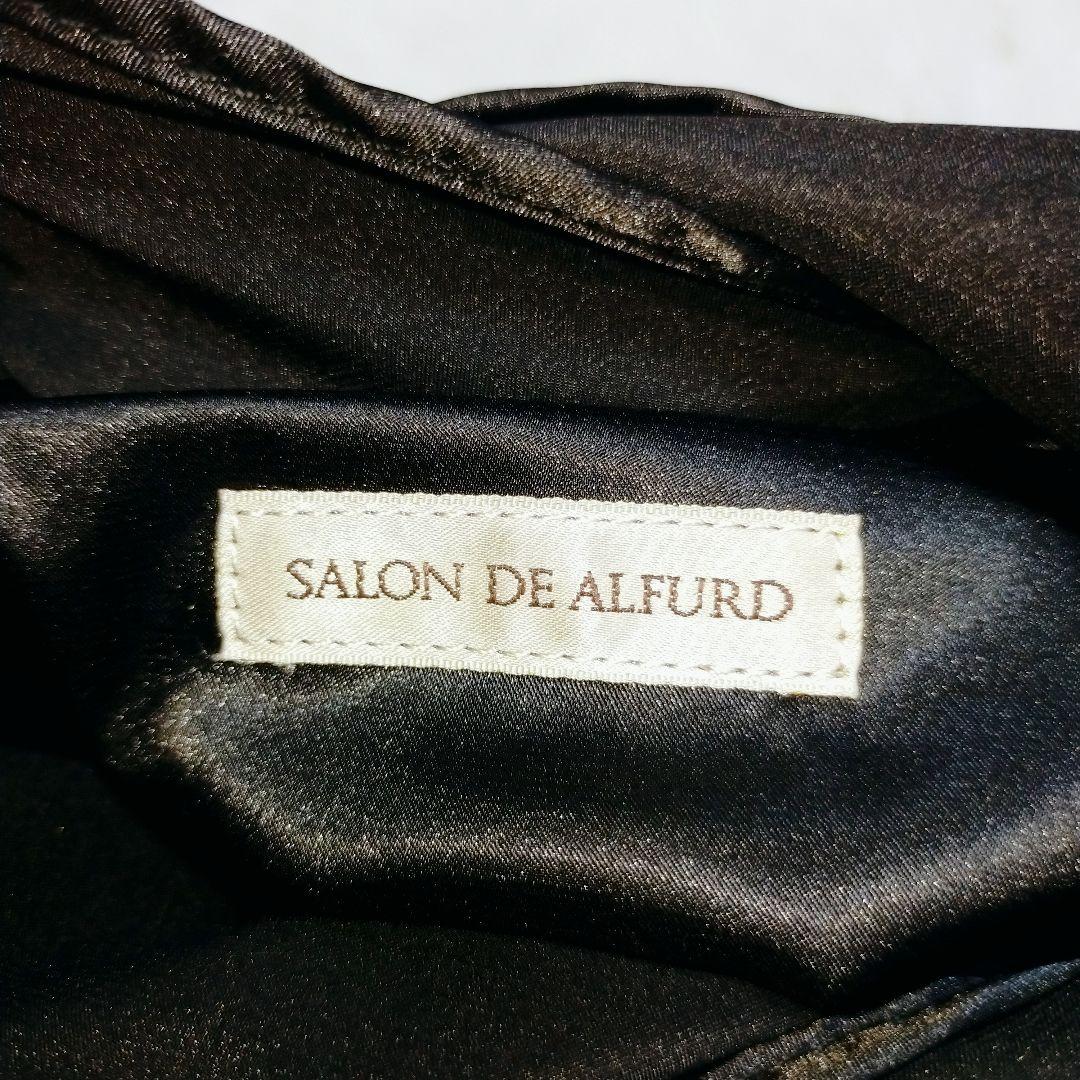 美品☆サロンドアルファード　エコファースマイルトートバッグ チャーム付 黒 希少