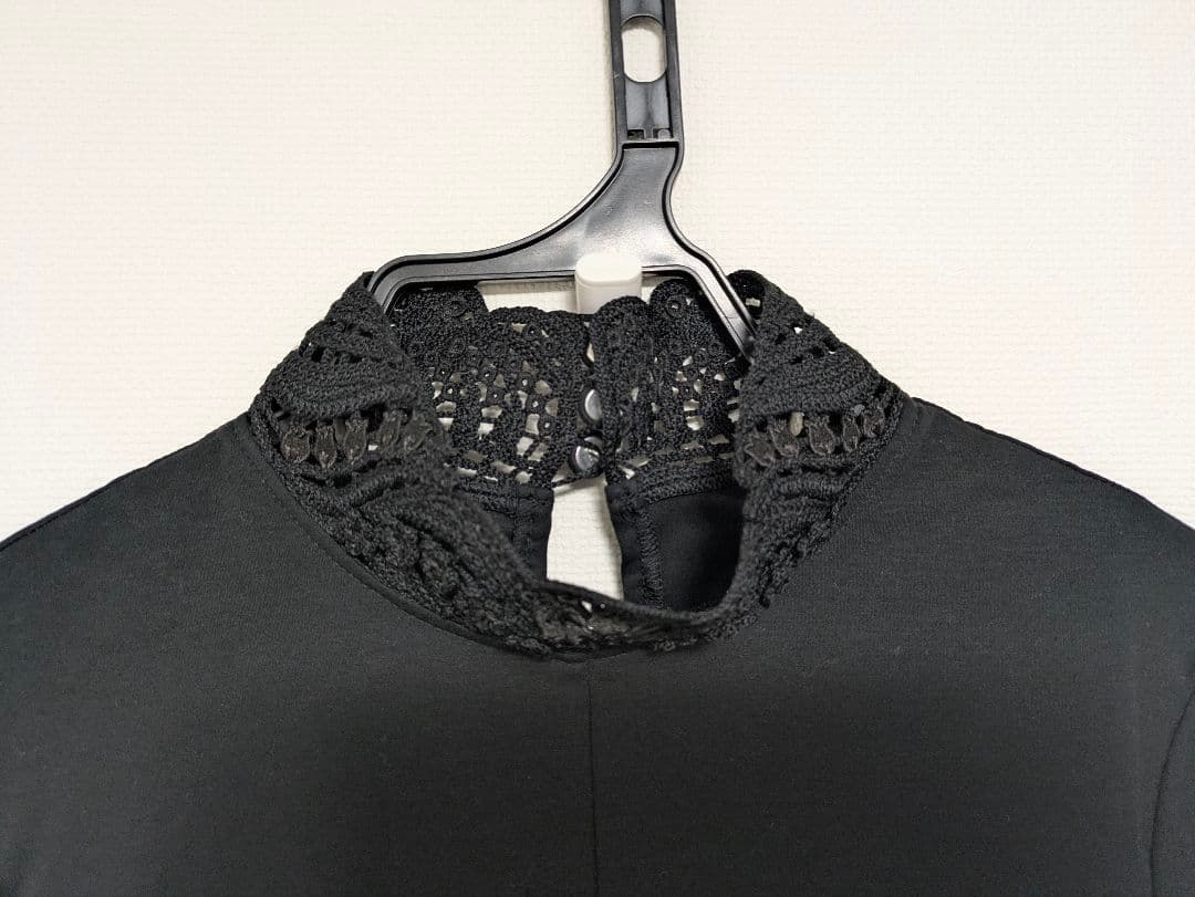 mame コットンジャージー刺繍襟ドレス　サイズ1