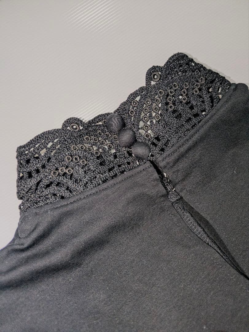 mame コットンジャージー刺繍襟ドレス　サイズ1