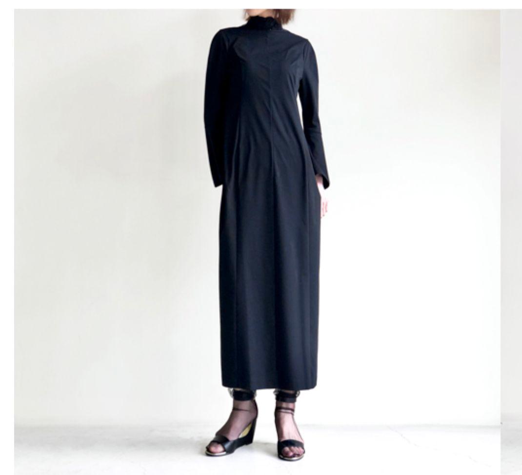 mame コットンジャージー刺繍襟ドレス　サイズ1