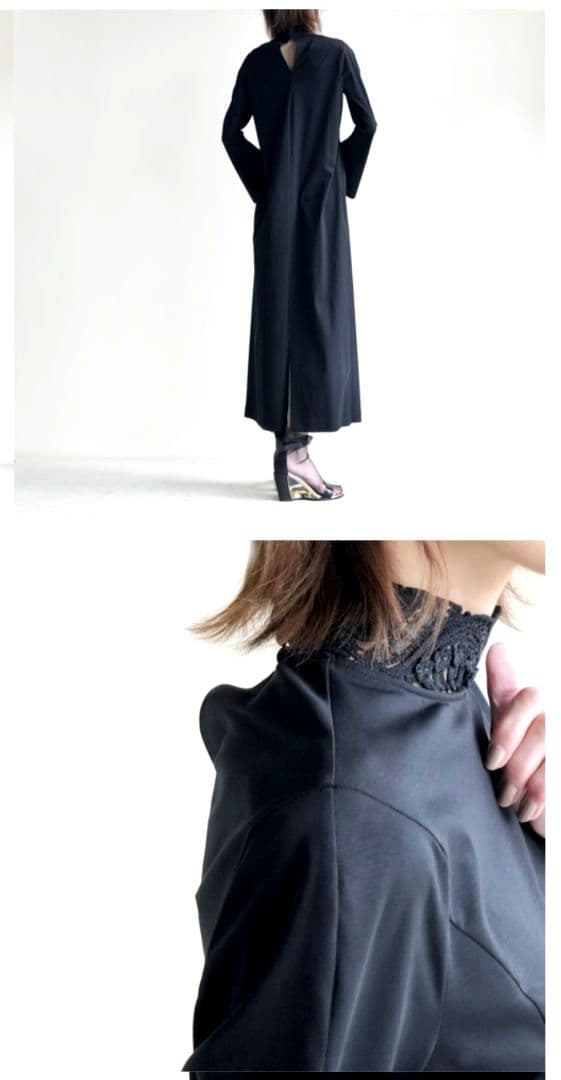 mame コットンジャージー刺繍襟ドレス　サイズ1