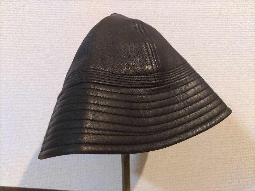 HenderScheme エンダースキーマ 黒 レザーハット