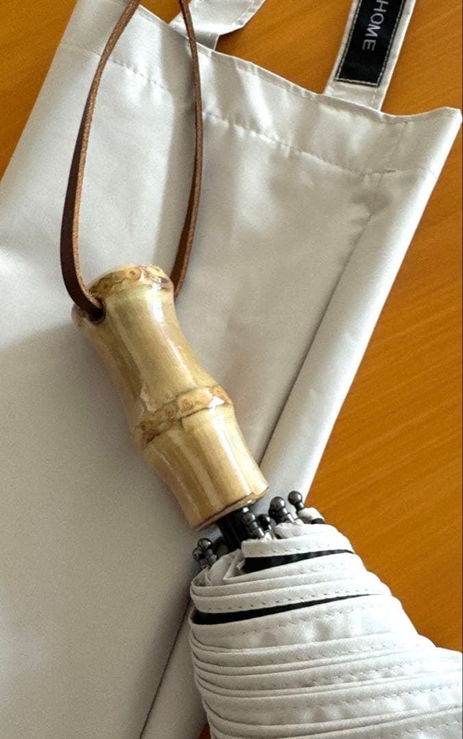 新品未使用　OUR 完全遮光100％折りたたみ傘（晴雨兼用ライトベージュ