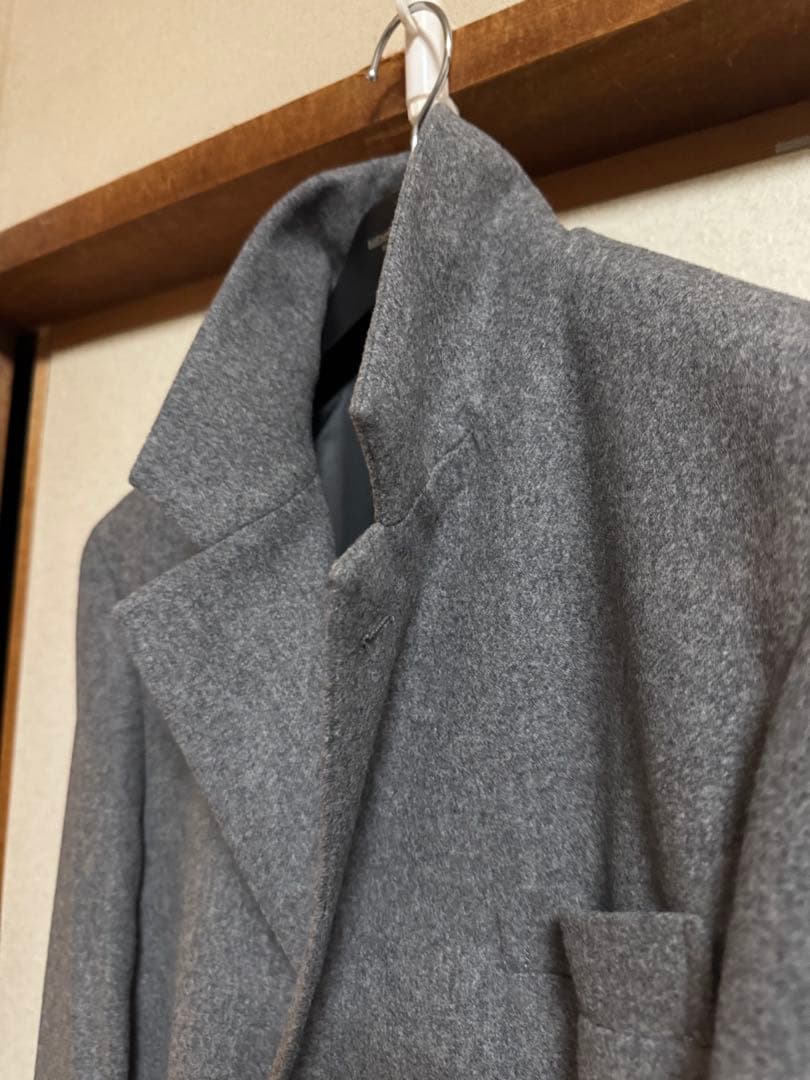 【新品未使用】MEN’S TENORAS ロングチェスターコート カシミヤ混