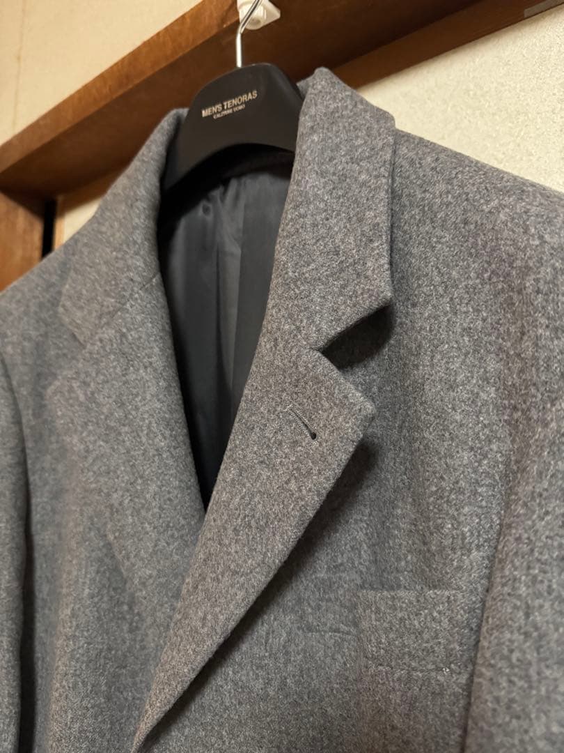 【新品未使用】MEN’S TENORAS ロングチェスターコート カシミヤ混