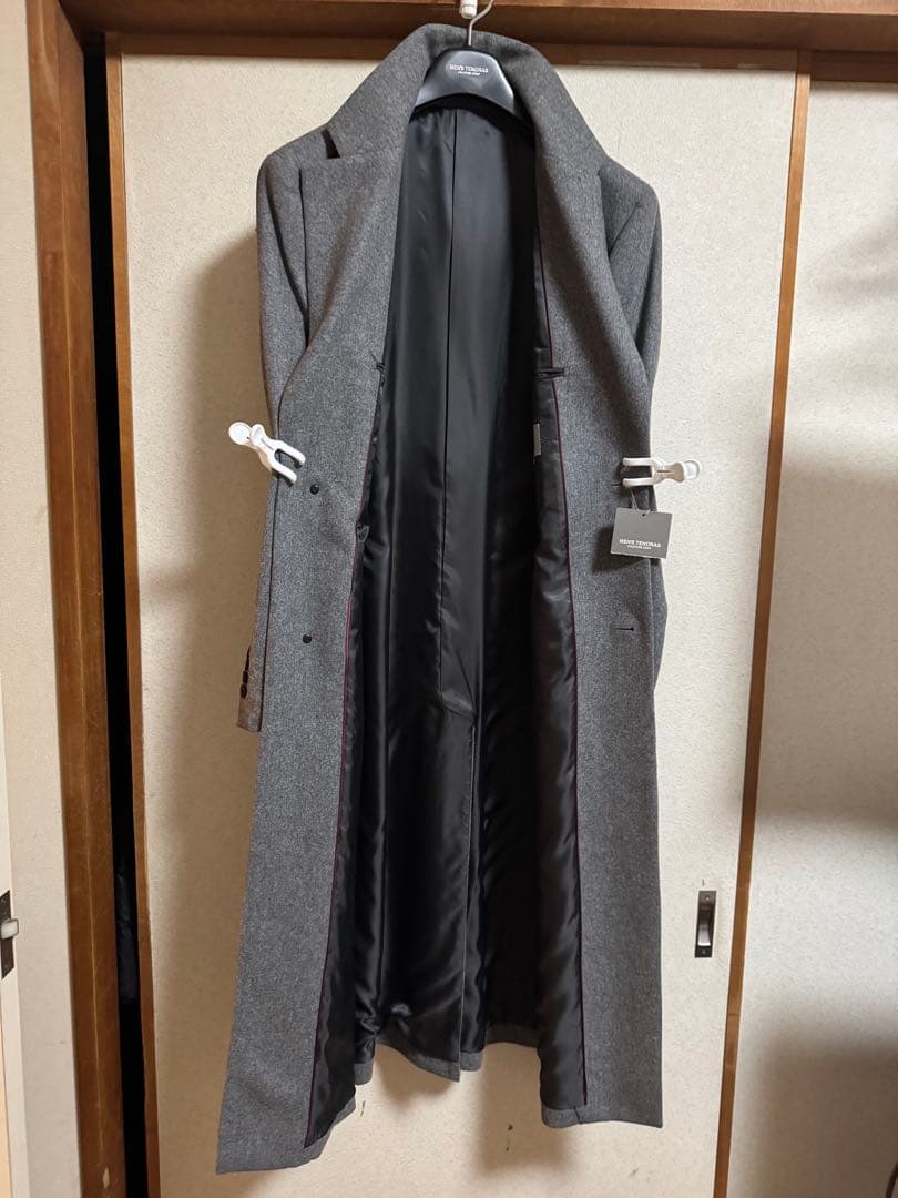 【新品未使用】MEN’S TENORAS ロングチェスターコート カシミヤ混