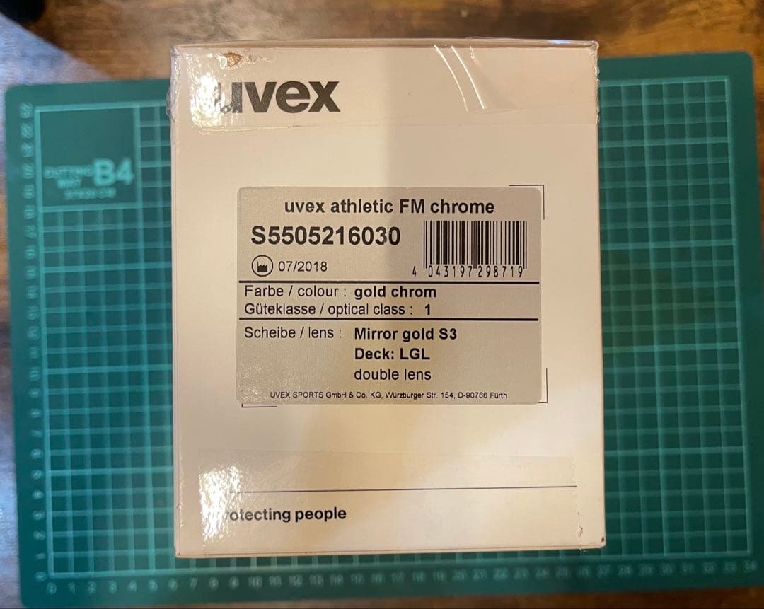 ウベックス uvex athletic FM chrome ゴールドクローム