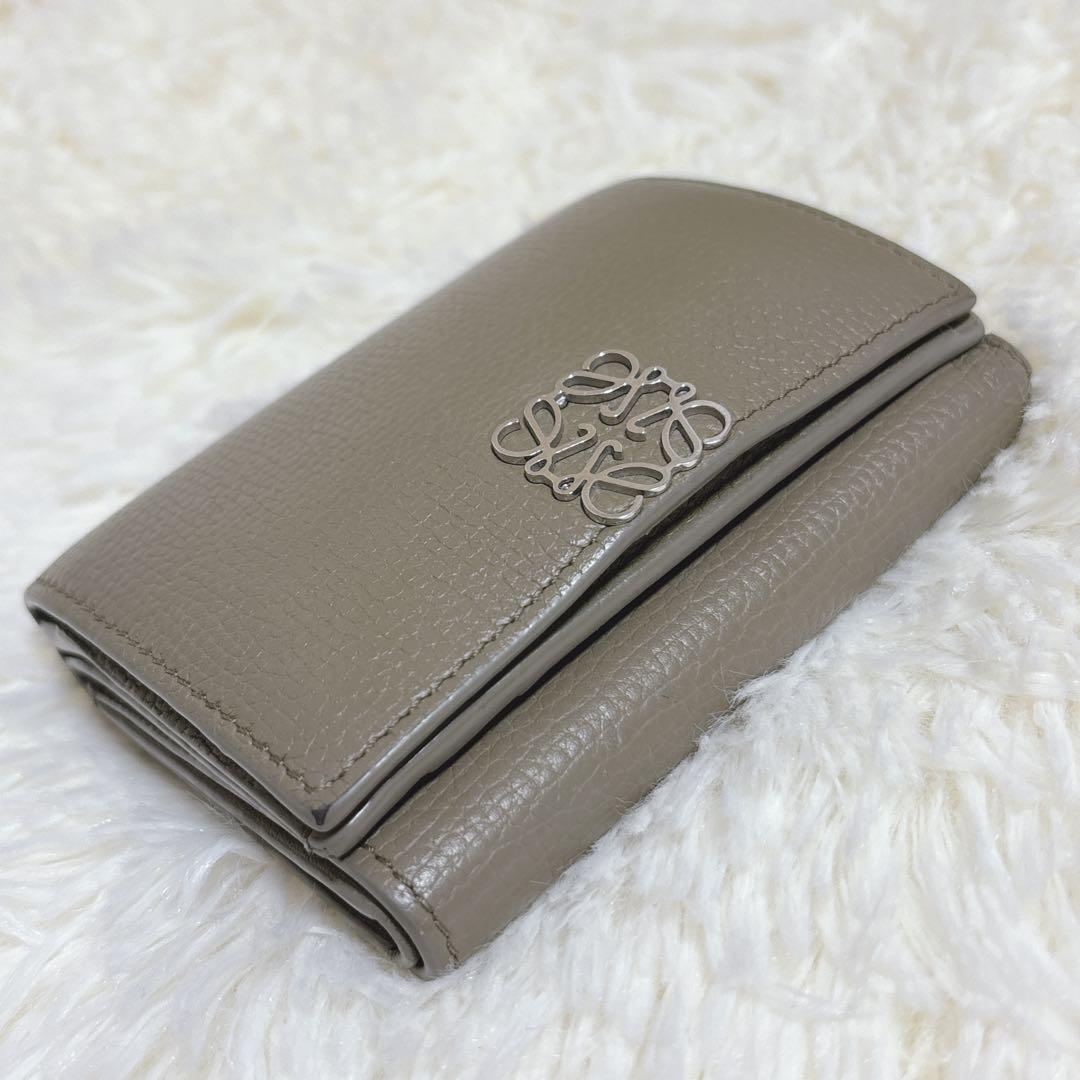 美品✨LOEWE アナグラム トライフォールド ウォレット 三つ折り財布