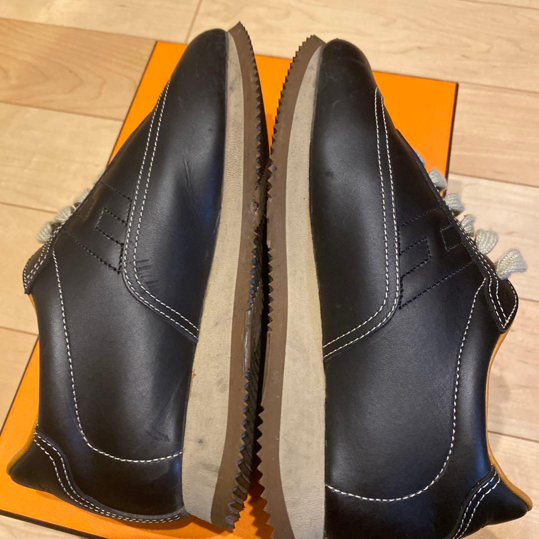HERMES ブラック スニーカー 保存袋付き
