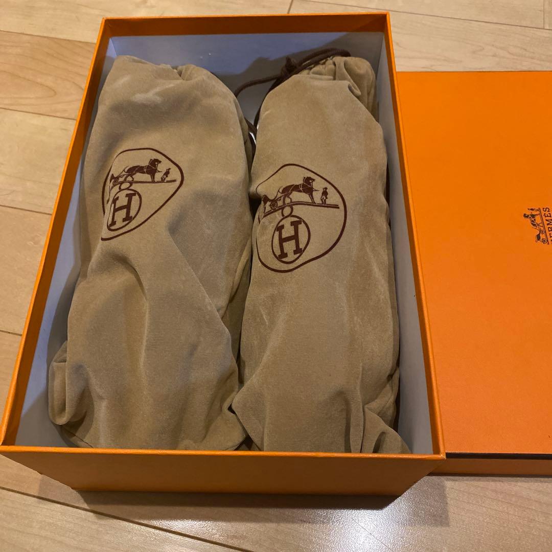 HERMES ブラック スニーカー 保存袋付き