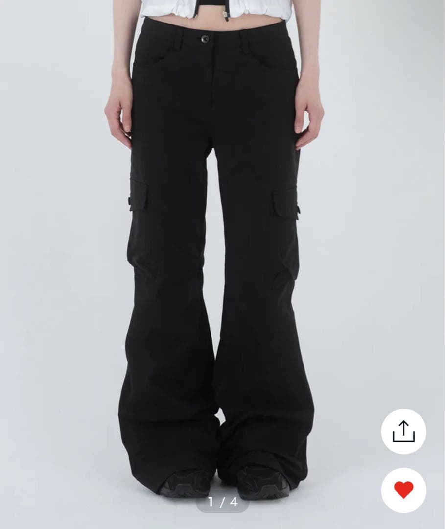 パンツ misekiseoul pocketcargobootcutpants