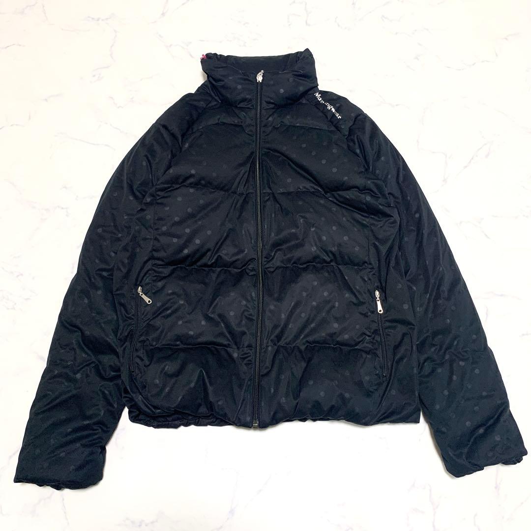 Munsingwear マンシングウェア ダウンジャケット ブラック ドット