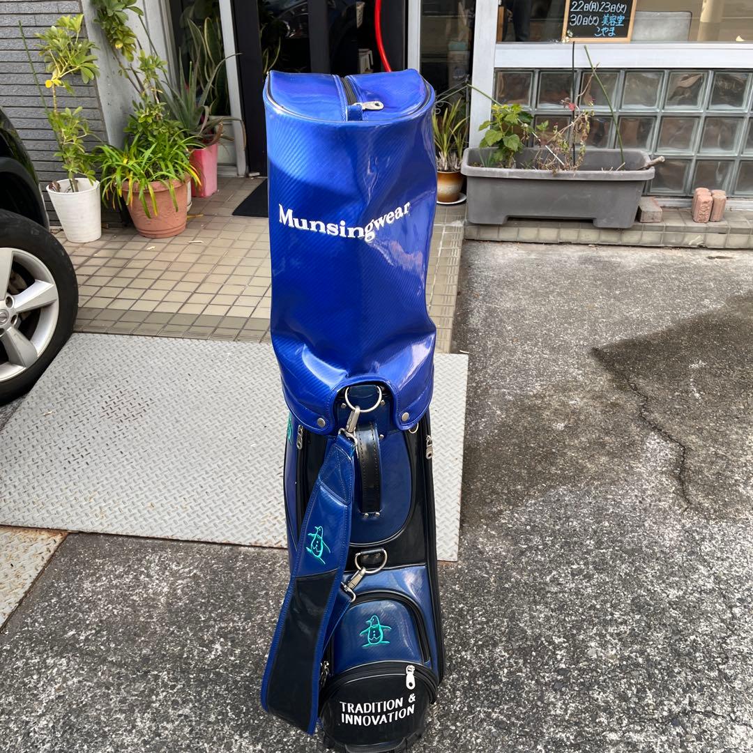 Munshigear 青 キャディバッグ