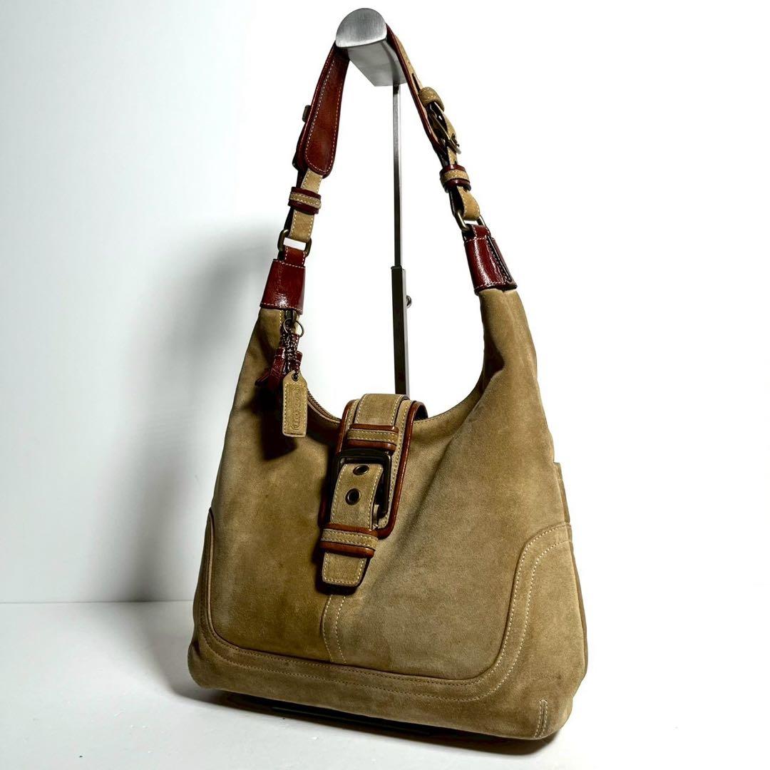 バッグ COACH Hampton Suede Soho Shoulder Bag