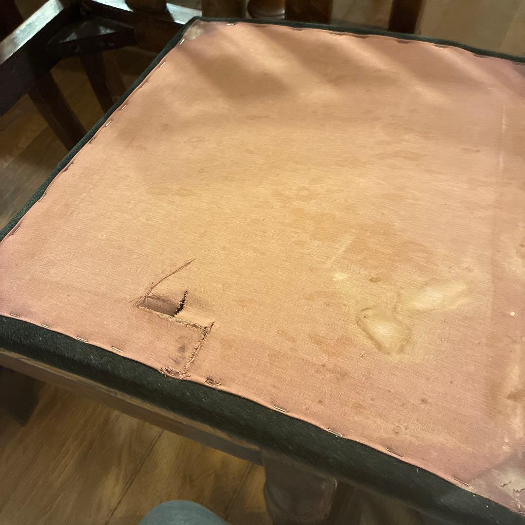 ロイズアンティークス購入 木製スラットバック椅子 2脚セット