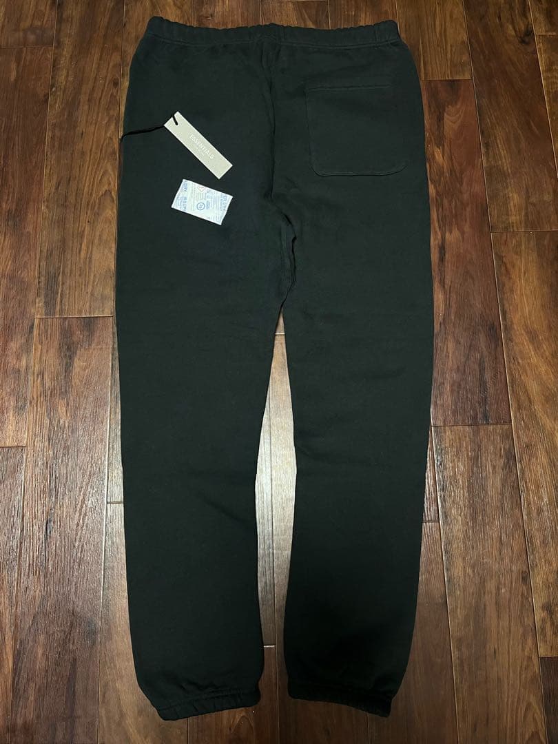 Fog Essentials スウェットパンツブラック　黒　裏起毛　反射フォント