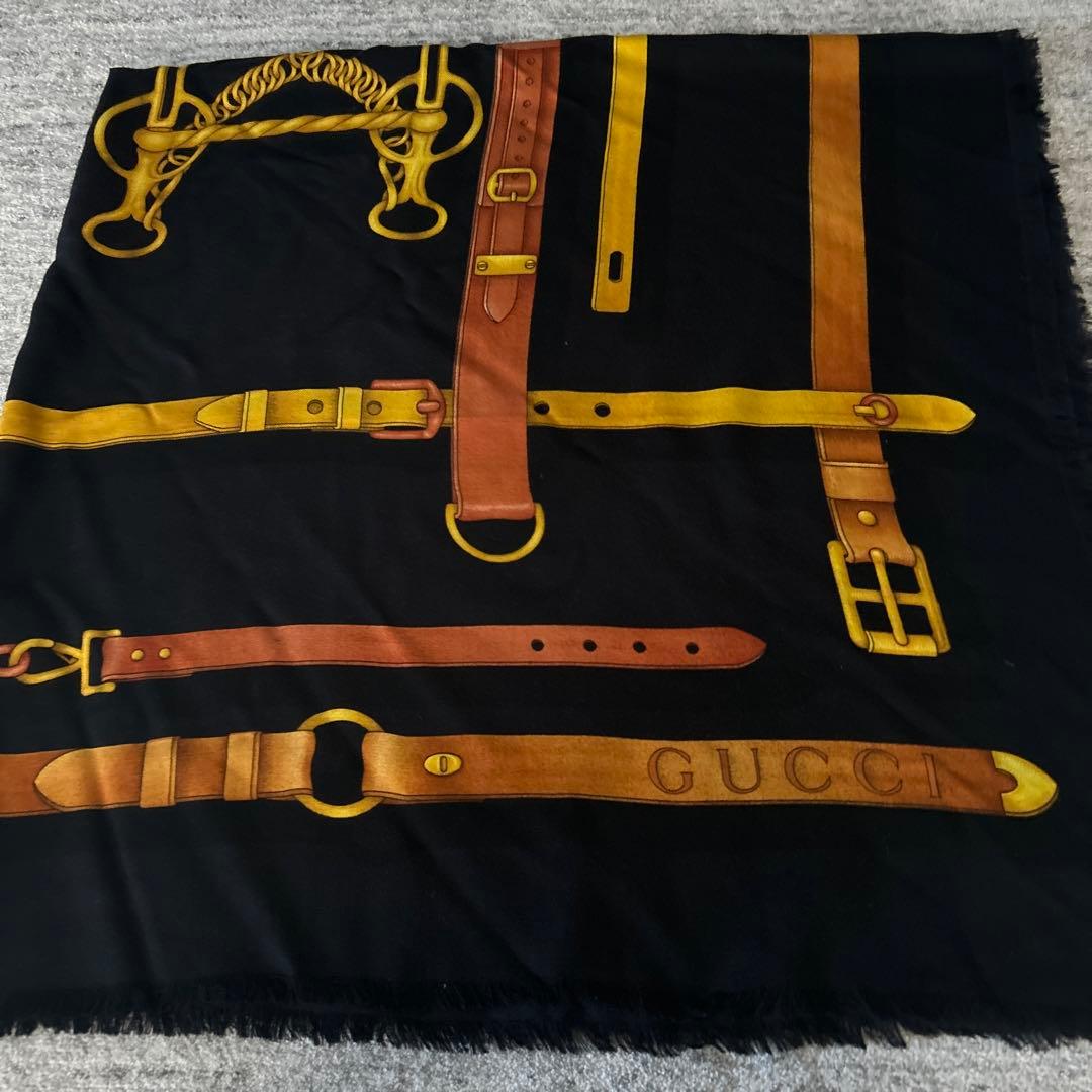GUCCI ベルトデザイン ストール 大判