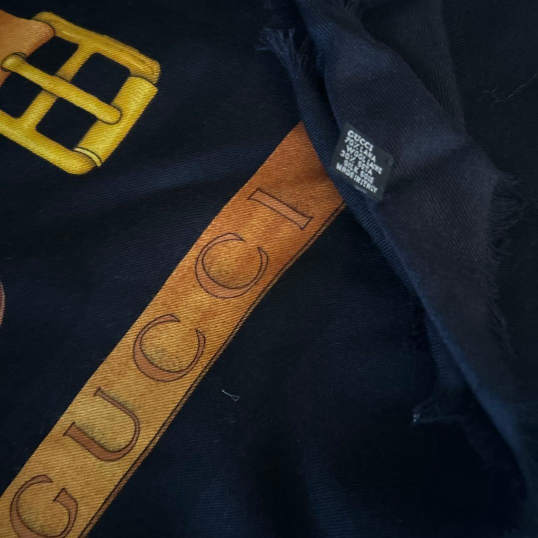GUCCI ベルトデザイン ストール 大判