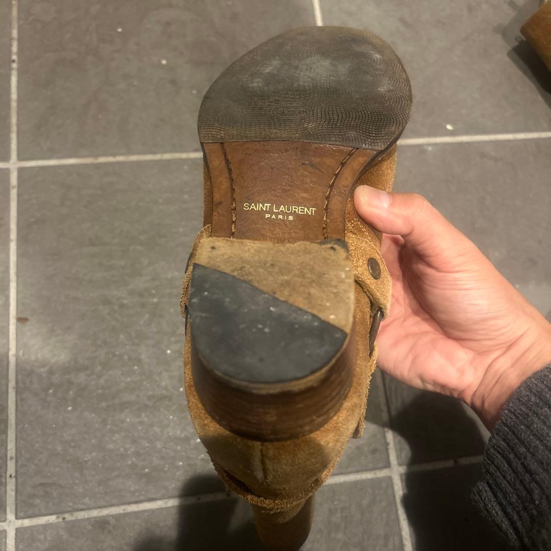 ⭐︎サンローランパリハーネスヒールブーツ42エディ