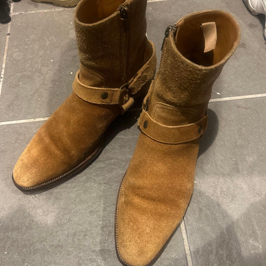 ⭐︎サンローランパリハーネスヒールブーツ42エディ