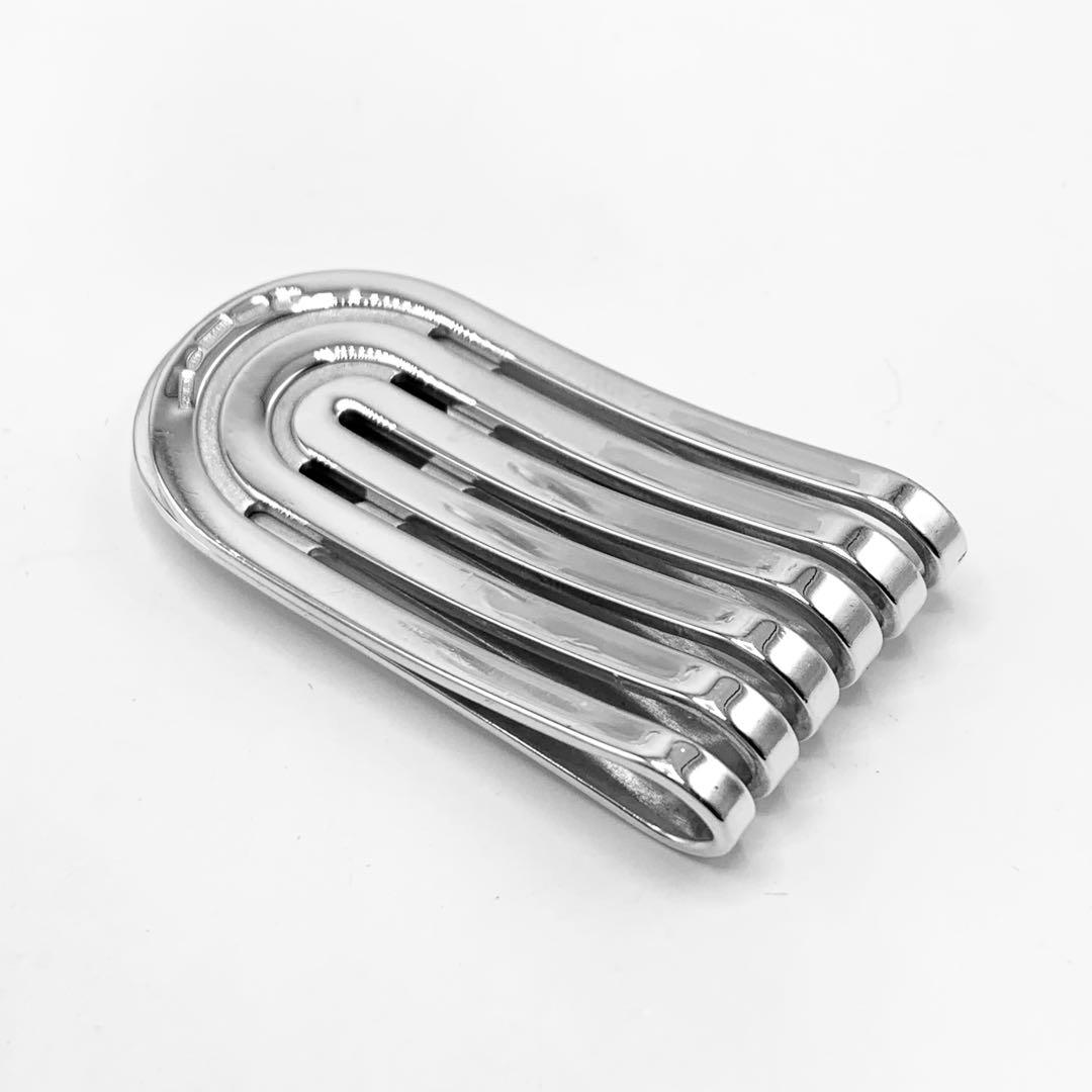 【美品】BVLGARI ブルガリ マネークリップ　925 オニキス