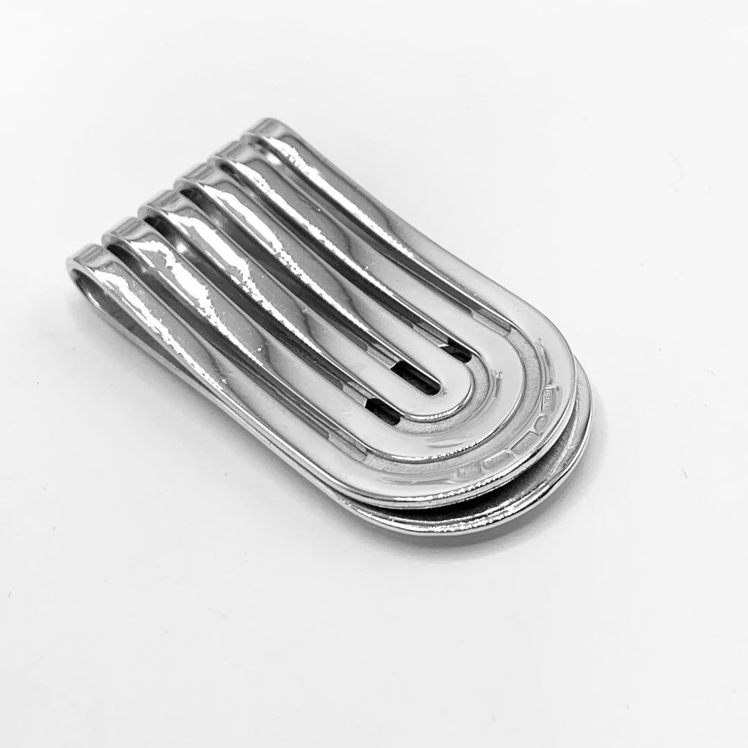 【美品】BVLGARI ブルガリ マネークリップ　925 オニキス