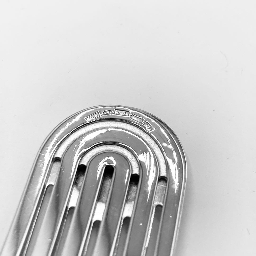 【美品】BVLGARI ブルガリ マネークリップ　925 オニキス