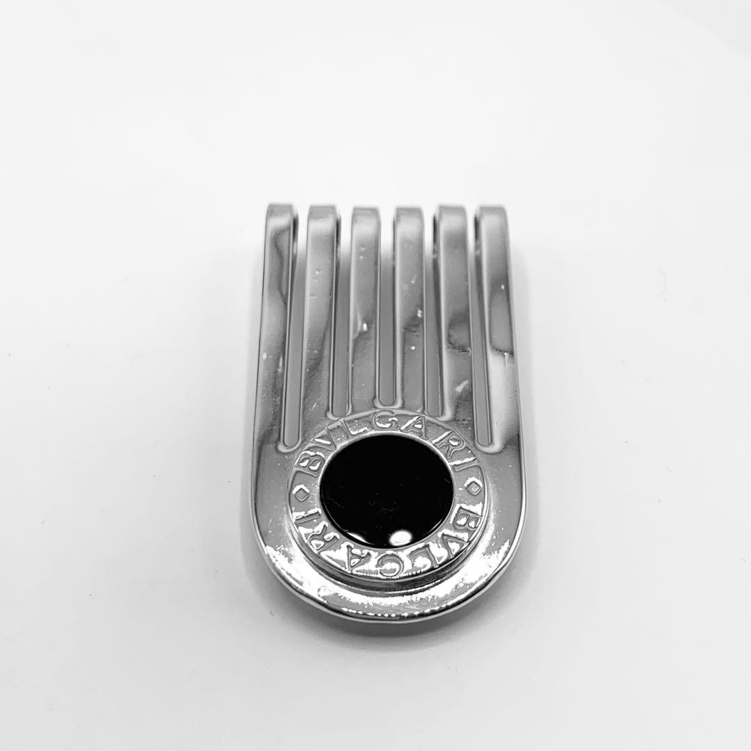 【美品】BVLGARI ブルガリ マネークリップ　925 オニキス