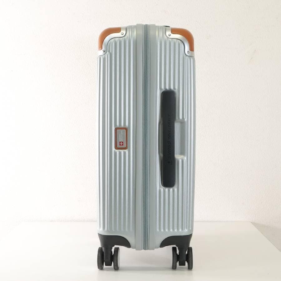 値下展示品 スイスミリタリー 20インチ スーツケース シルバー 機内持ち込み
