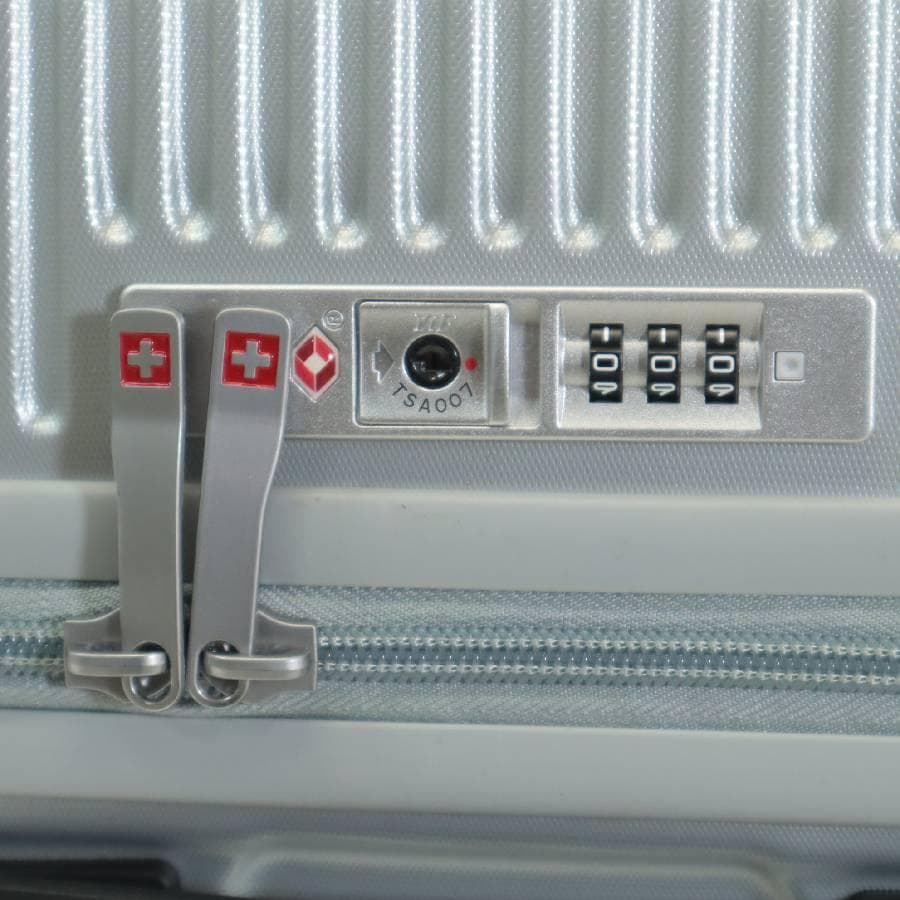 値下展示品 スイスミリタリー 20インチ スーツケース シルバー 機内持ち込み