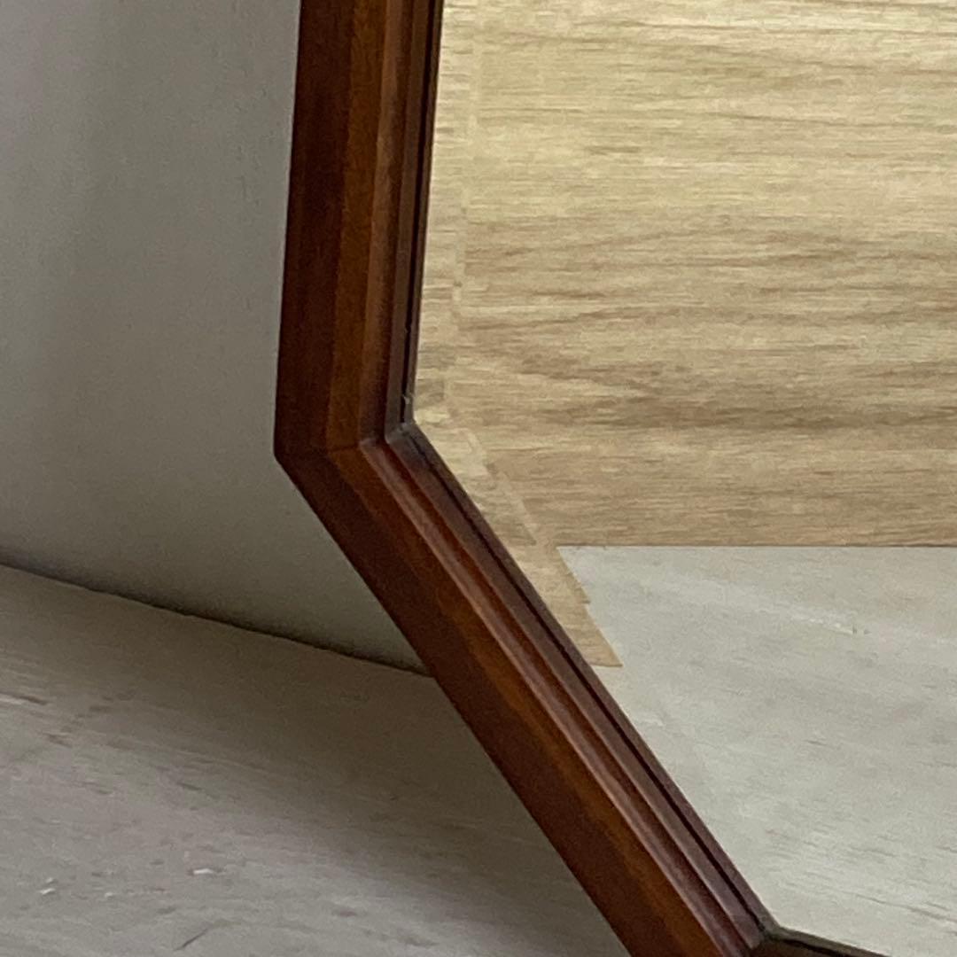 マルニ maruni 木製 壁掛け鏡 ウォールミラー 8角