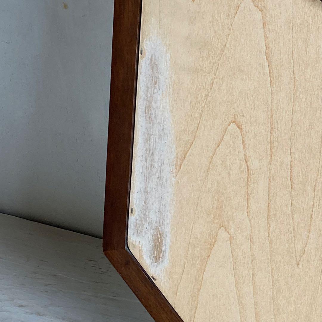 マルニ maruni 木製 壁掛け鏡 ウォールミラー 8角