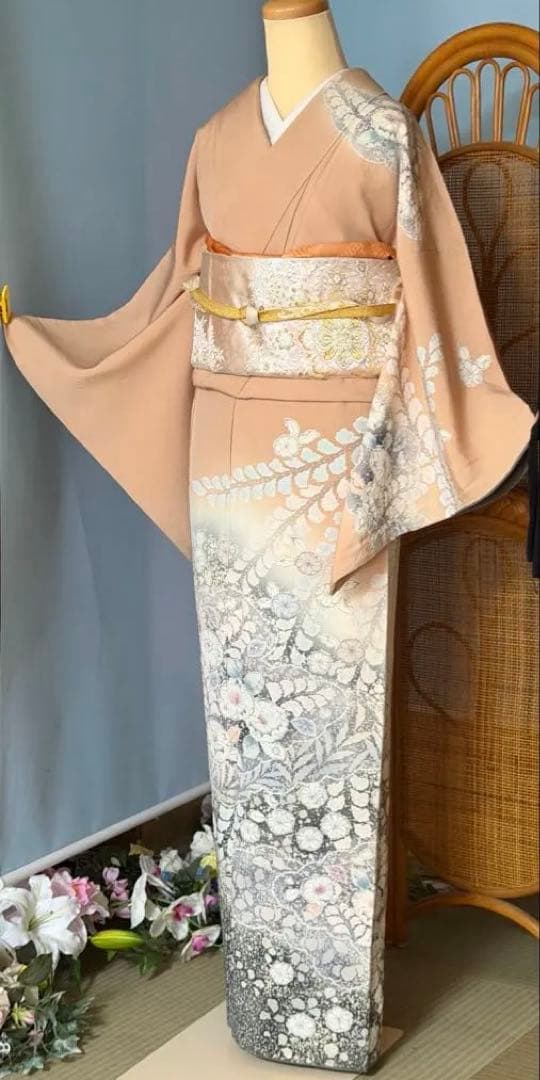 訪問着フルセット　辻ヶ花　翠山工房　落款入り