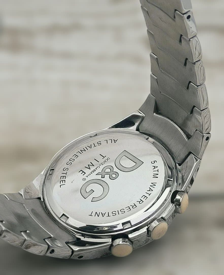 動作品　ドルチェ＆ガッバーナ　腕時計 ドルガバ　ステンレス　D&G　定価14万円