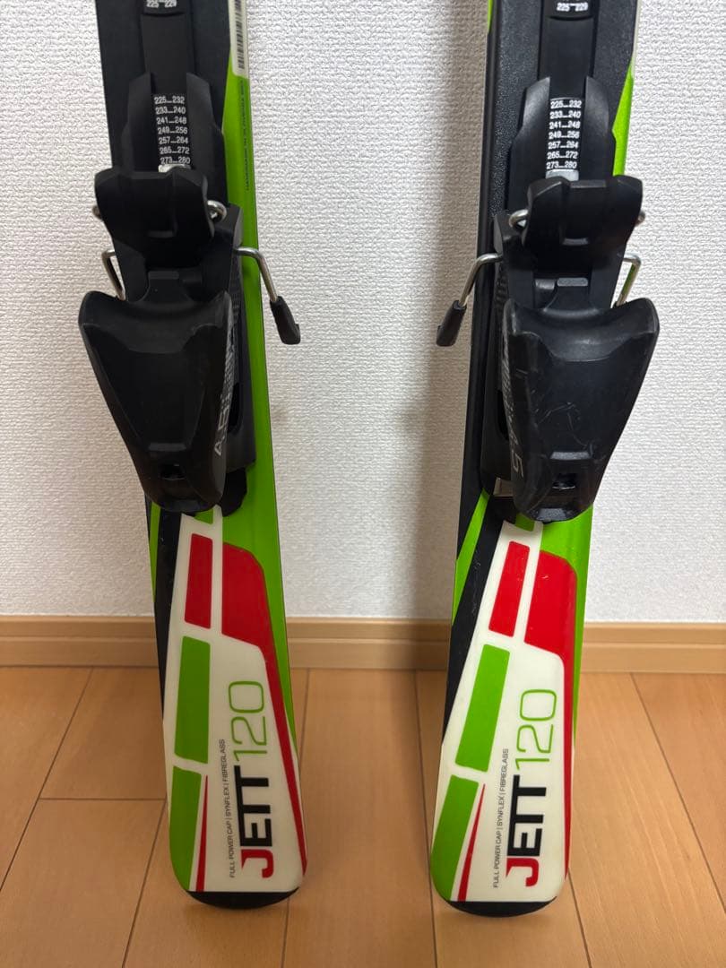 子供スキー3点セット(板120cmブーツ23.0cmストック95cm)