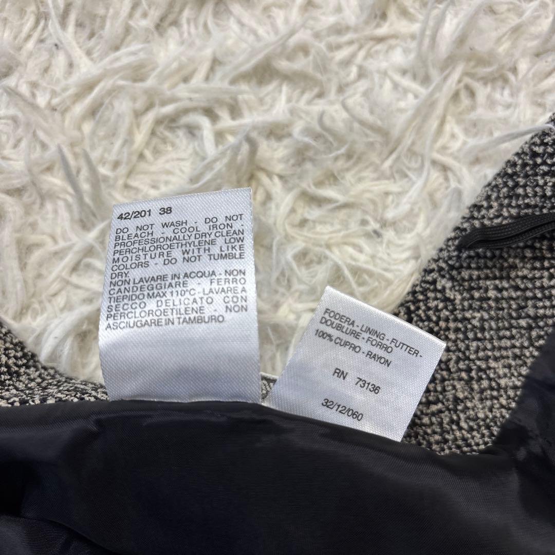 希少☆【マックスマーラ】白タグ　ツイード　ダブルフェイス　スカートスーツ　J38