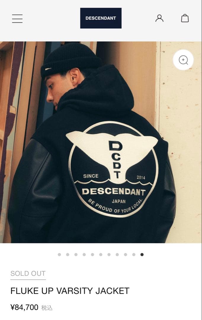 Blessed様DESCENDANT VARSITY JACKET スタジャン