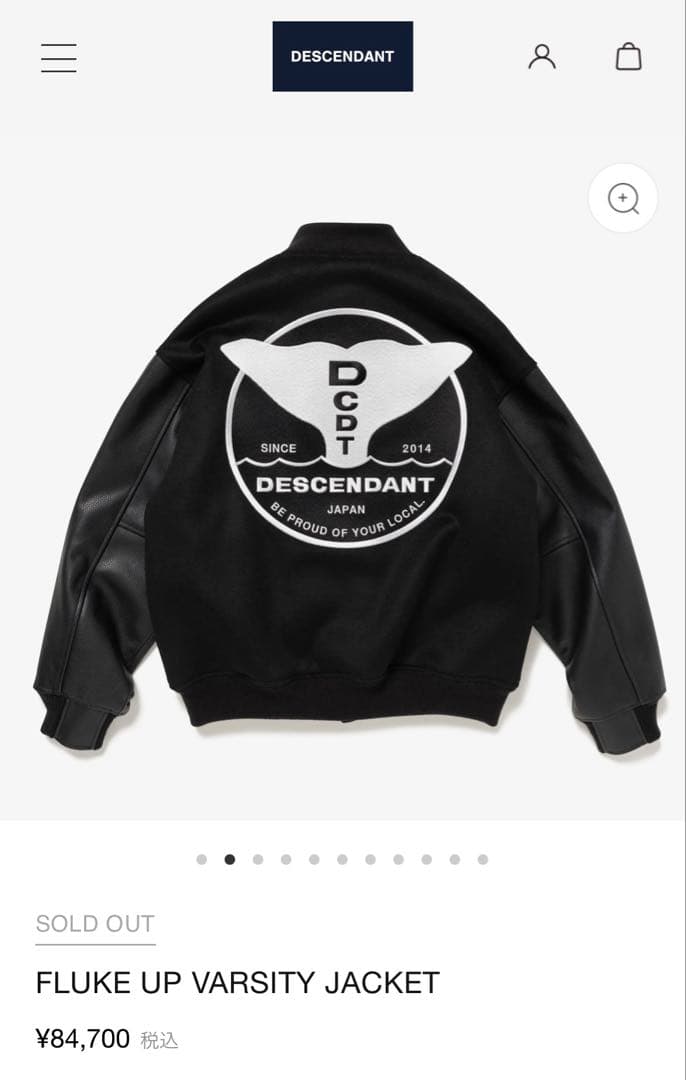 Blessed様DESCENDANT VARSITY JACKET スタジャン