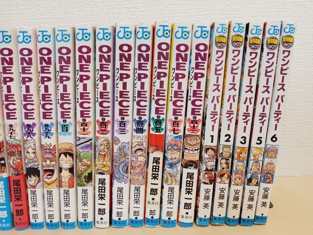 ワンピース 1〜105巻 + 107巻 + 112巻　パーティー 1〜6巻