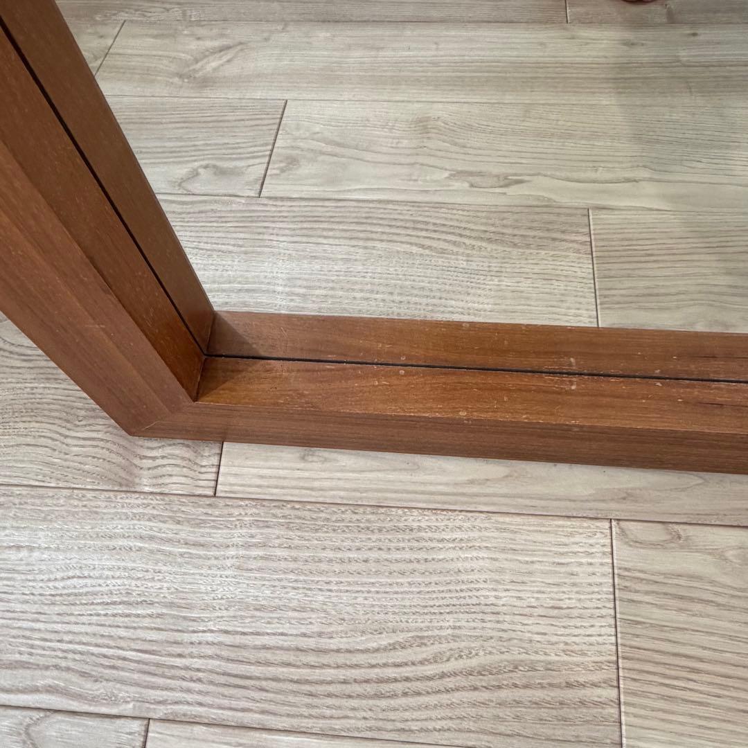 ACTUS 大型 ガラスミラー 全身鏡 姿見鏡 スタンドミラー 木製フレーム 鏡