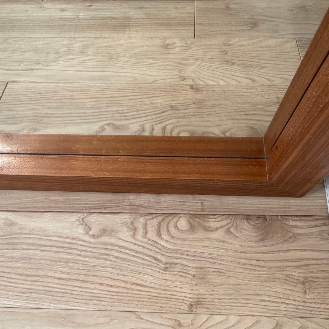 ACTUS 大型 ガラスミラー 全身鏡 姿見鏡 スタンドミラー 木製フレーム 鏡