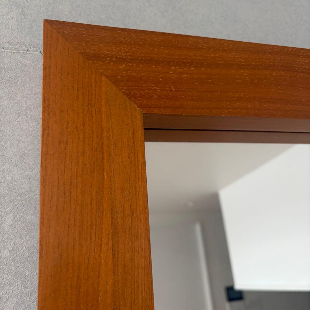 ACTUS 大型 ガラスミラー 全身鏡 姿見鏡 スタンドミラー 木製フレーム 鏡