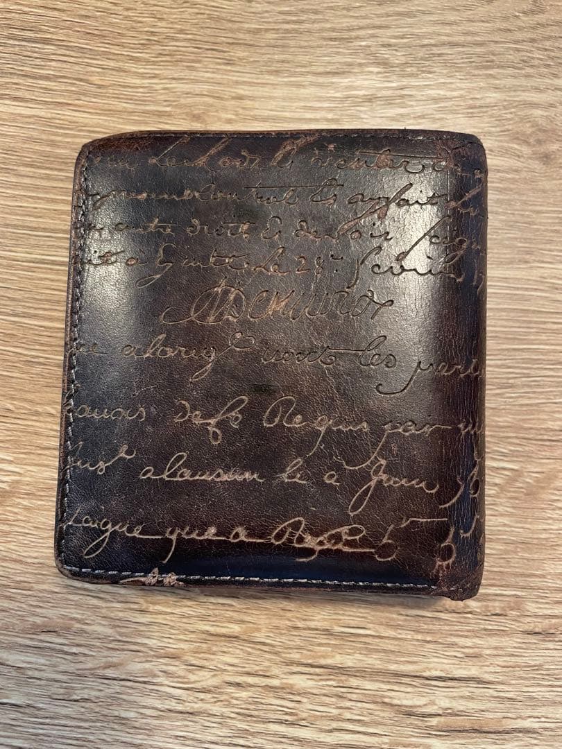 Berluti ベルルッティ カリグラフィー 二つ折り 財布
