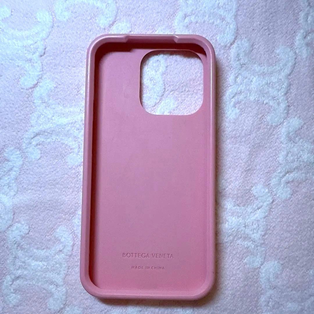 《美品》ボッテガヴェネタ iPhone14Proスマホケースピンク